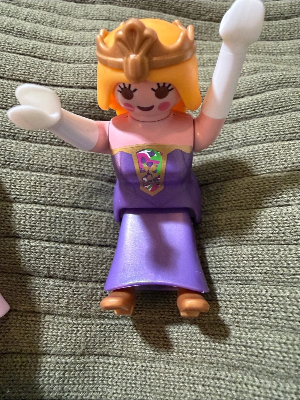 Playmobil Princess Toy Figure with removable Purple and Pink Dress - Kids Toys